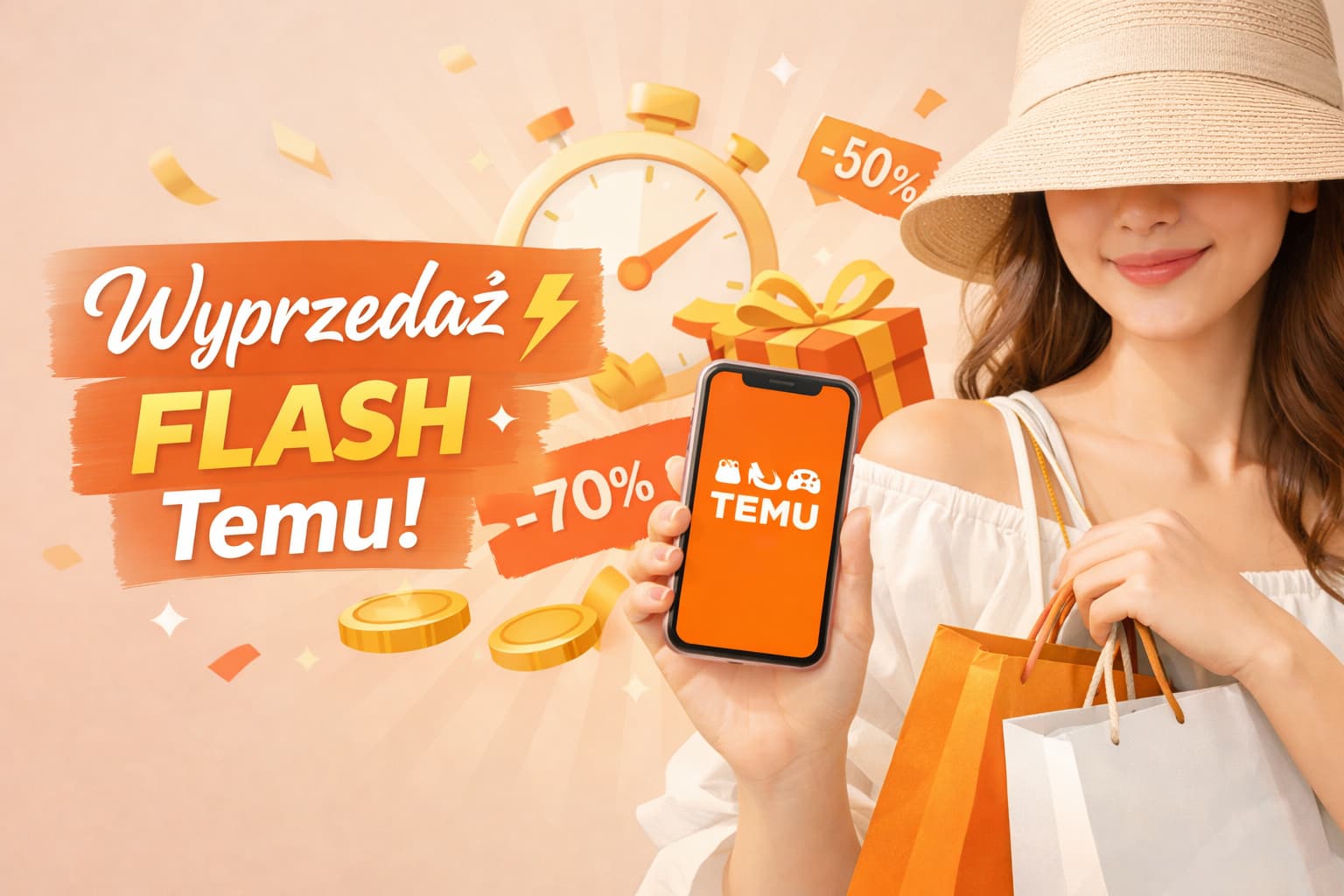 Wyprzedaż flash Temu – jak kupować taniej każdego dnia