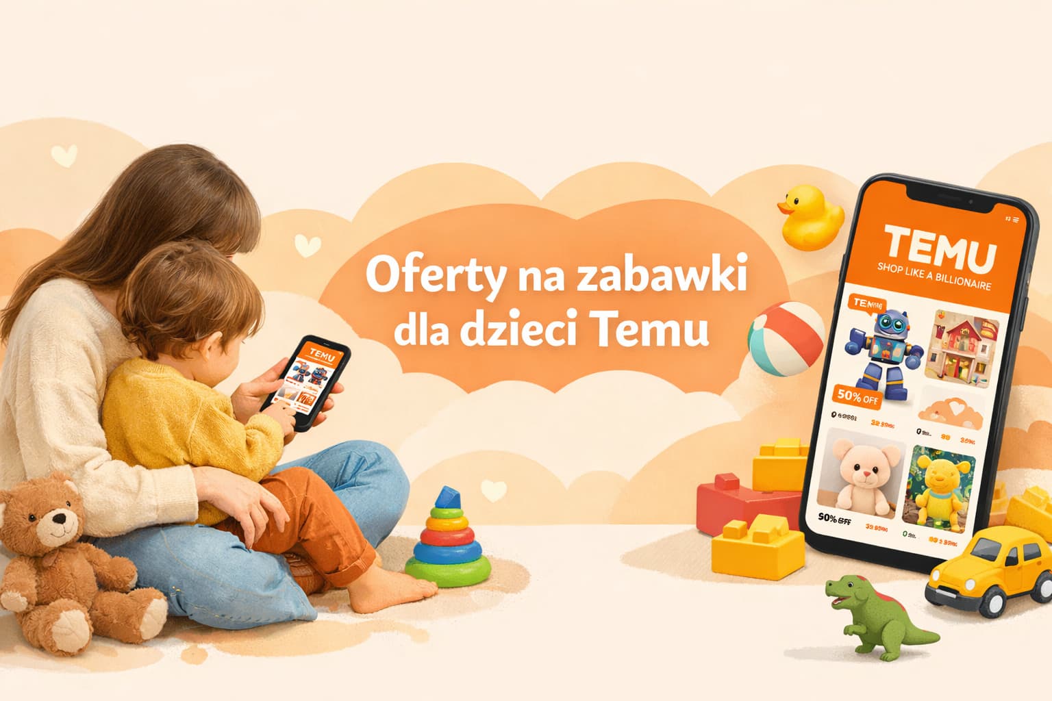 Oferty na zabawki dla dzieci Temu – tanio i mądrze
